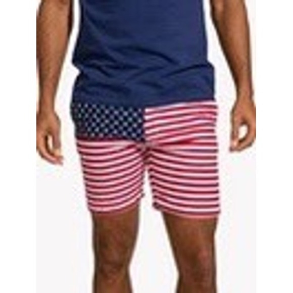 Chubbies Red, White, and Blue Men's Swim Shorts - Picture 1 of 14